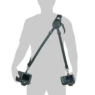 BlackRapid Hybrid Breathe Double Sling Skuldersele for to kamerahus