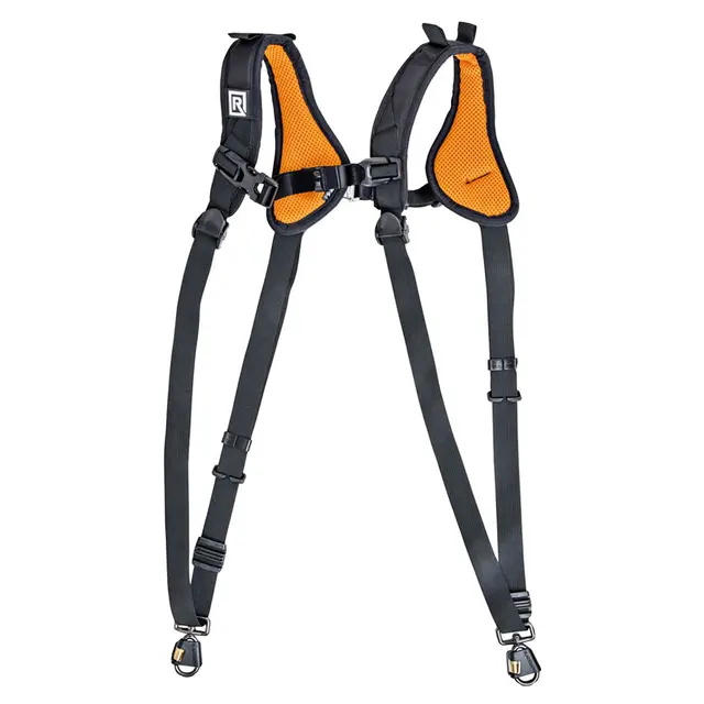 BlackRapid Double Slim-X Extra Comfort Skuldersele for to kamerahus. Sort 