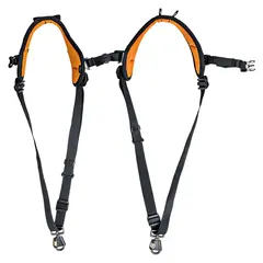 BlackRapid Double Slim-X Extra Comfort Skuldersele for to kamerahus. Sort