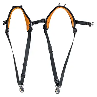 BlackRapid Double Slim-X Extra Comfort Skuldersele for to kamerahus. Sort