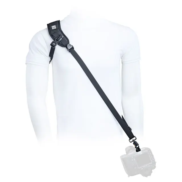BlackRapid Sport Left-X Extra Comfort Skuldersele for ett kamerahus. Sort 