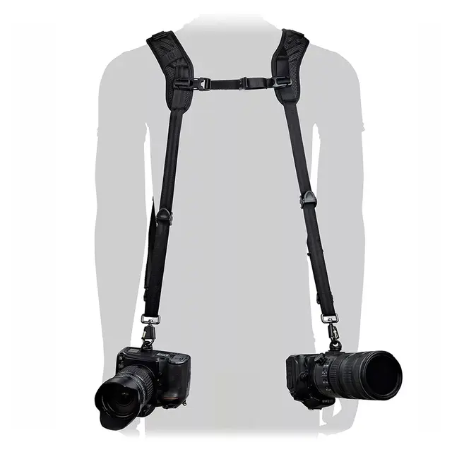BlackRapid Blackline II Double Harness Skuldersele for to kamerahus 