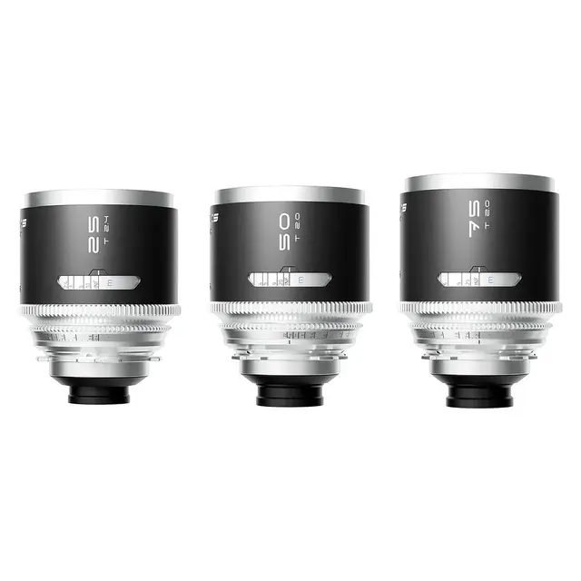 Blazar Mantis 25/50/75mm 3-Lens Bundle. PL-Mount 