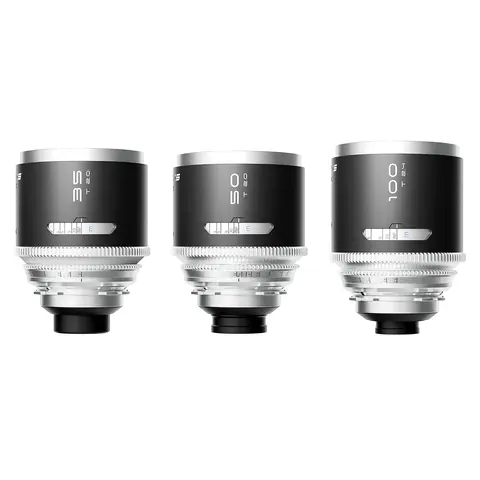 Blazar Mantis 35/50/100mm 3-Lens Bundle. PL-Mount