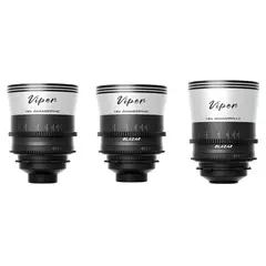 Blazar Viper 35/50/75mm T2.1 FF 1.5x 3-Lens Bundle. PL-Mount FF Anamorphic