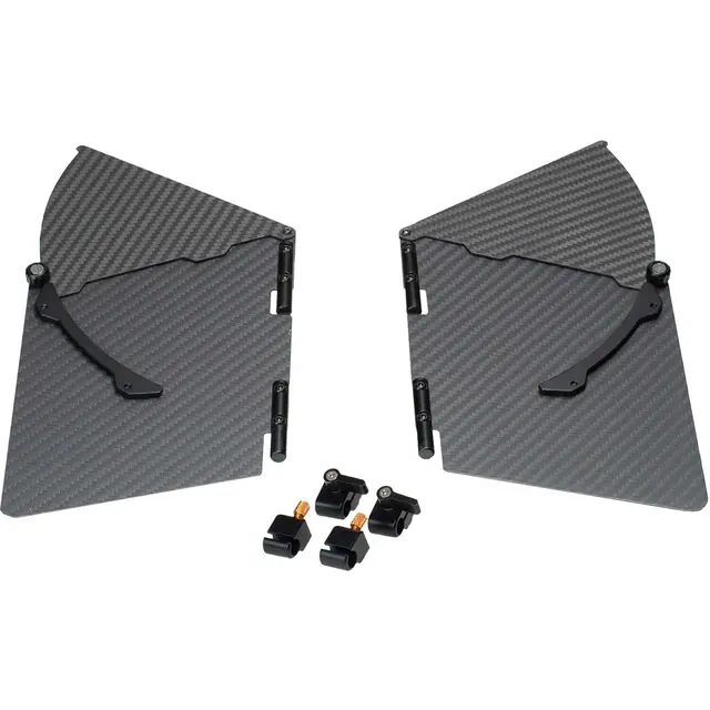 Bright Tangerine Carbon Fibre Side Flags 2x Side Flagg til Misfit Mattebox 