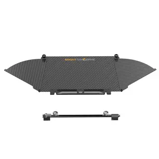 Bright Tangerine Carbon Fib Bottom Flag Misfit Kick &amp; 360 Mk II