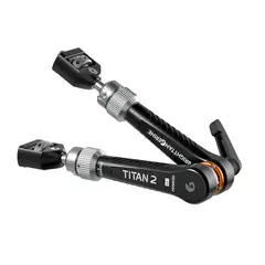 Bright Tangerine Titan Arm 2 London Fog 3/8&quot; AT-1/4&quot; AT