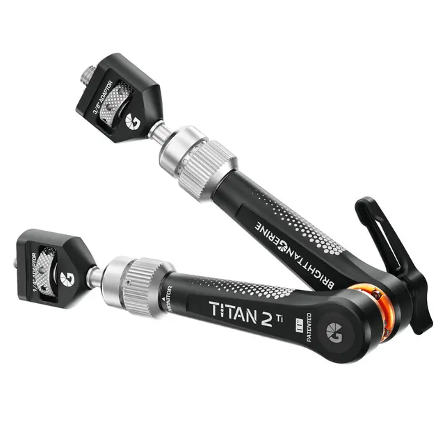 Bright Tangerine Titan Arm 2 Ti 3/8" AT - 1/4" AT. London Fog 