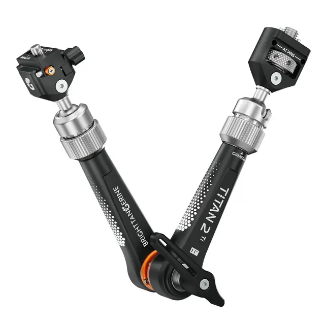 Bright Tangerine Titan Arm 2 Ti 3/8" AT - NATO QR. London Fog 