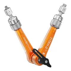 Bright Tangerine Titan Arm 2 Ti 3/8" - 1/4". Tangerine