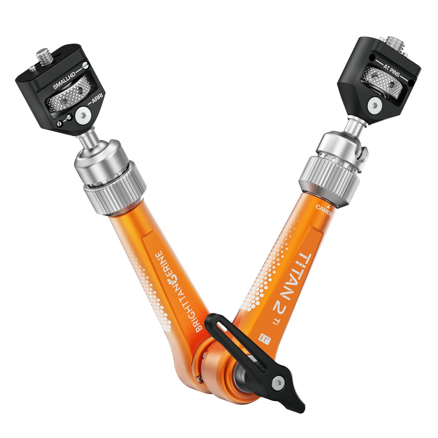 Bright Tangerine Titan Arm 2 Ti 3/8" AT - 1/4" AT. Tangerine