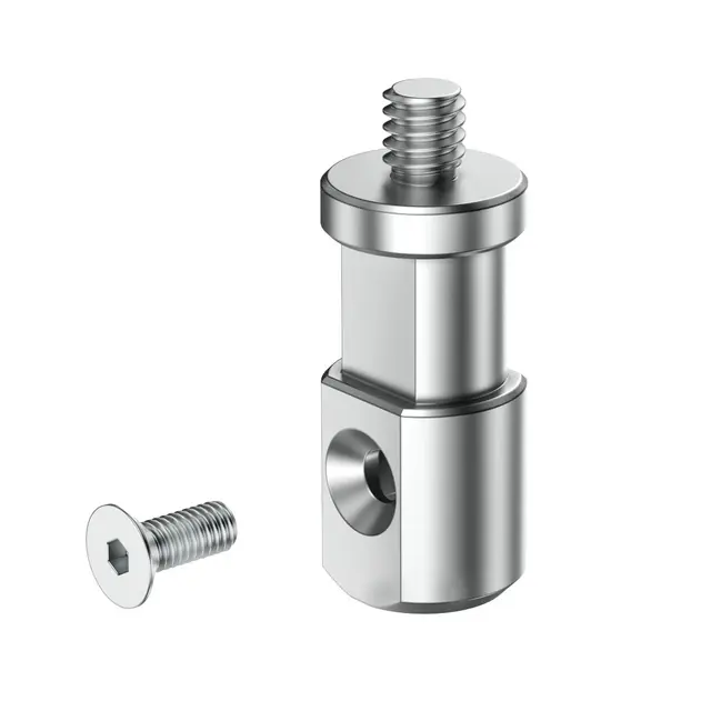 Bright Tangerine Titan Arm 2 Ti – 1/4" (M) Baby Pin Adaptor 