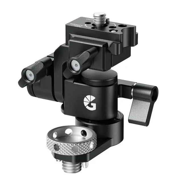 Bright Tangerine Monitor Mount NATO Top 3/8"-16 Base 