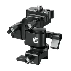 Bright Tangerine Monitor Mount NATO Top, NATO Base. For Cine 5 QR Kit