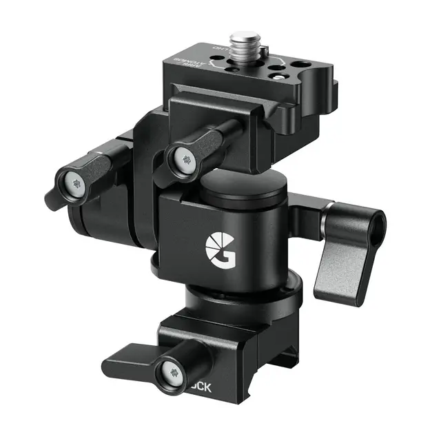 Bright Tangerine Monitor Mount NATO Top, NATO Base. For Cine 5 QR Kit 