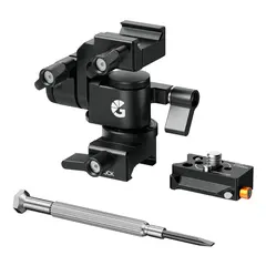 Bright Tangerine Monitor Mount NATO Top, NATO Base. For Cine 5 QR Kit