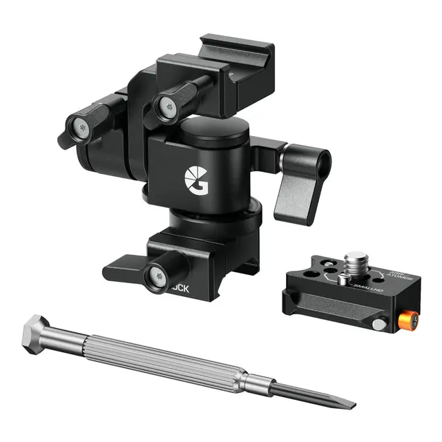 Bright Tangerine Monitor Mount NATO Top, NATO Base. For Cine 5 QR Kit 