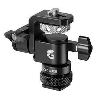 Bright Tangerine Universal Monitor Mount 1/4"-20 Top, Cold Shoe Base