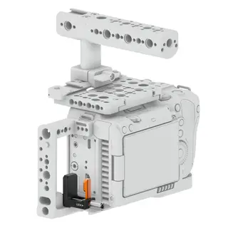 Bright Tangerine HDMI Clamp For Canon C50