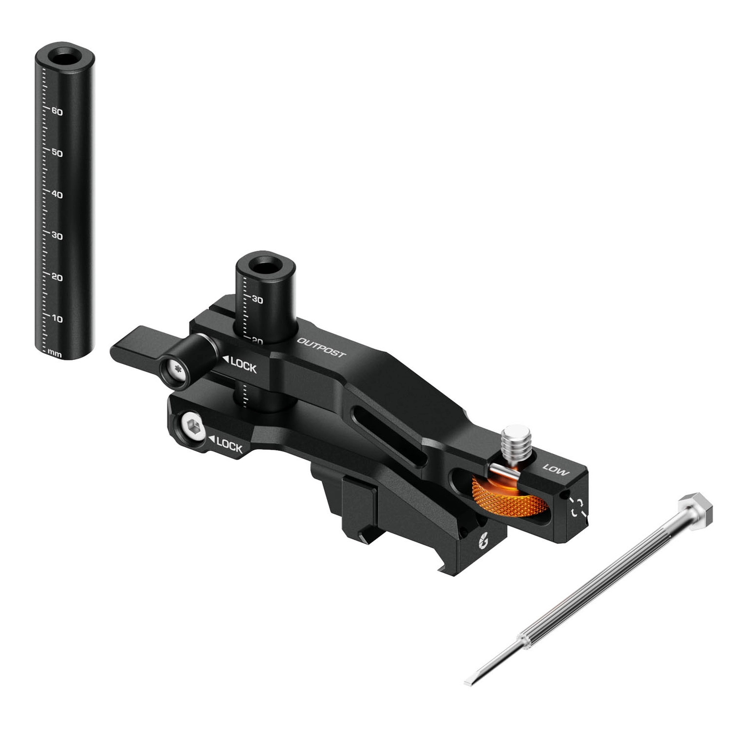 Bright Tangerine OpenRig™ Lens Support NATO