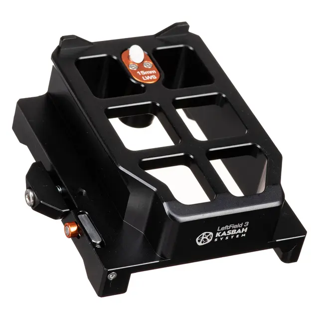 Bright Tangerine LeftField 3 Kasbah Shoulder Pad ARRI Dovetail Riser 