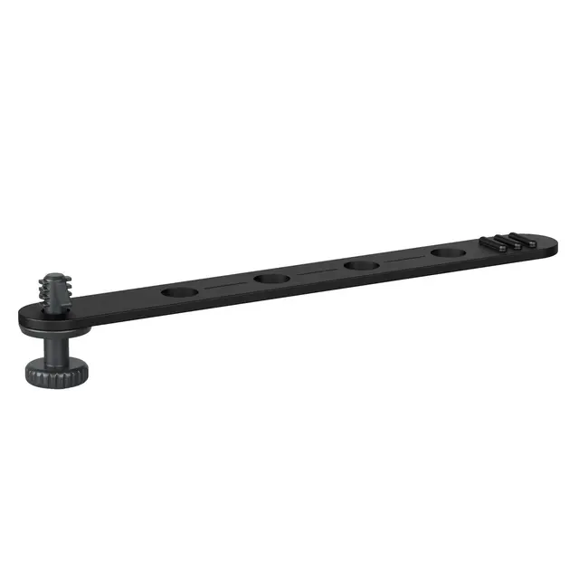 Bright Tangerine Loom Cable Tidy 1/4" Black - 1/4" - 4-Pack 