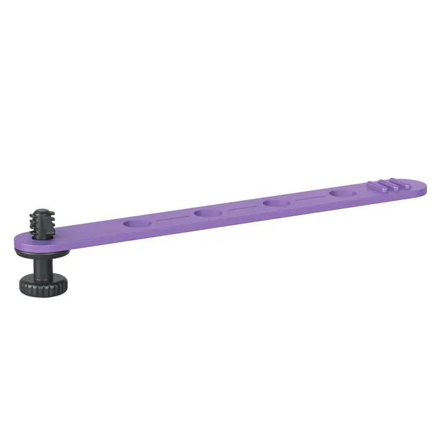 Bright Tangerine Loom Cable Tidy 1/4" Purple - 1/4" - 4-Pack 