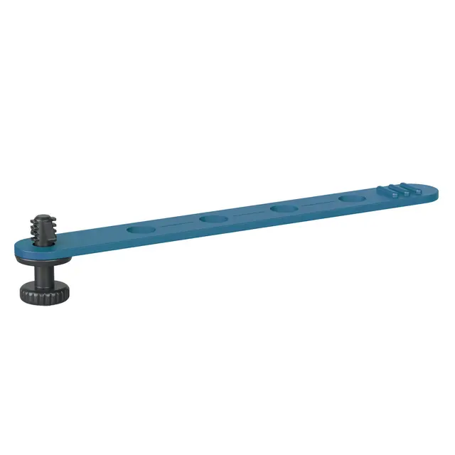 Bright Tangerine Loom Cable Tidy 1/4" Blue - 1/4" - 8-Pack 