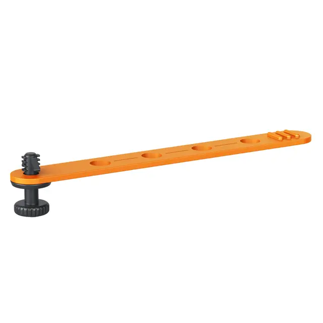 Bright Tangerine Loom Cable Tidy 1/4" Orange - 1/4" - 8-Pack 