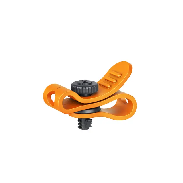 Bright Tangerine Loom Cable Tidy 1/4" Orange - 1/4" - 8-Pack 