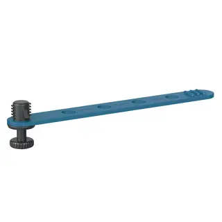 Bright Tangerine Loom Cable Tidy 3/8" Blue - 3/8" - 4-Pack