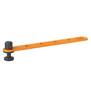 Bright Tangerine Loom Cable Tidy 3/8" Orange - 3/8" - 4-Pack