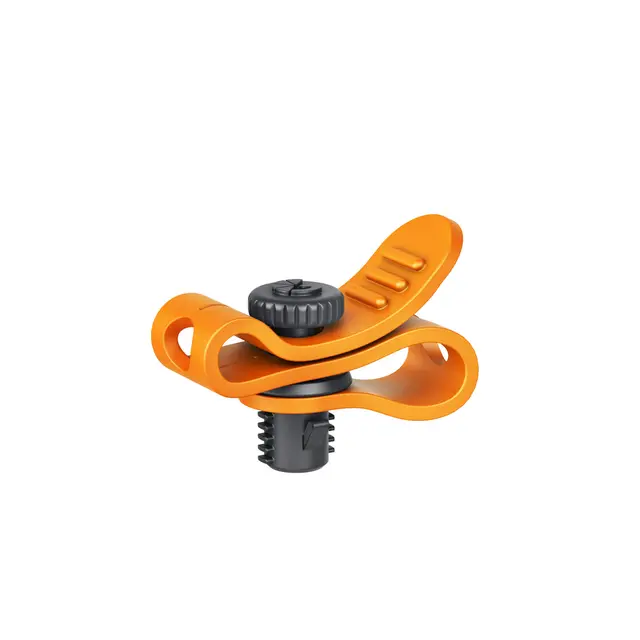 Bright Tangerine Loom Cable Tidy 3/8" Orange - 3/8" - 4-Pack 