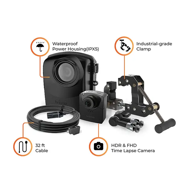 Brinno BCC2000Plus Construction Camera Timelapse-kamera Bundle. Full HD. HDR 