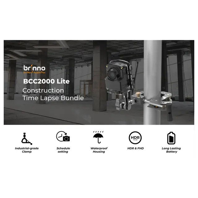 Brinno TLC2020 Time Lapse Constr. Bundle Timelapse-kamera Bundle. Full HD. HDR 