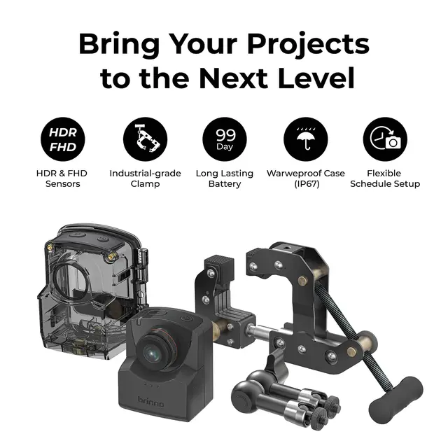 Brinno TLC2020 Time Lapse Constr. Bundle Timelapse-kamera Bundle. Full HD. HDR 
