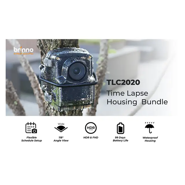 Brinno TLC2020 Time Lapse Housing Bundle Timelapse-kamera Bundle. Full HD. HDR 