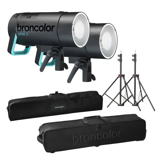 Broncolor Siros L Holiday Kit 2 Heads 2 x Siros 800 L WiFi/ RFS 2 
