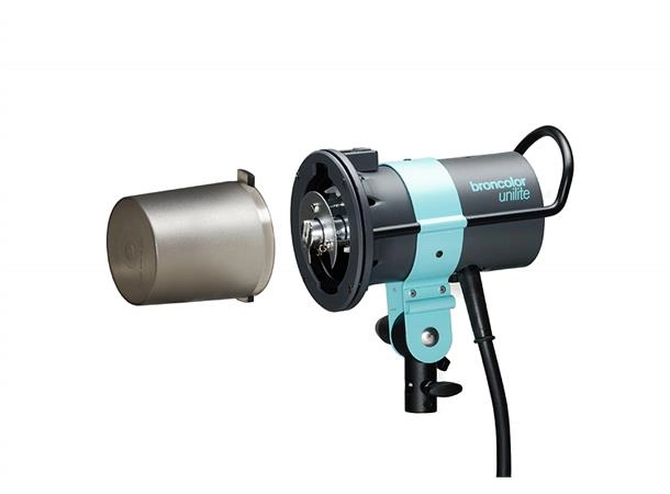 Broncolor Unilite 1600 Ws komplett aggregathode med blitsrør og besk.glass