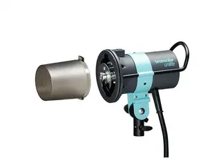 Broncolor Unilite 1600 Ws komplett aggregathode med blitsrør og besk.glass
