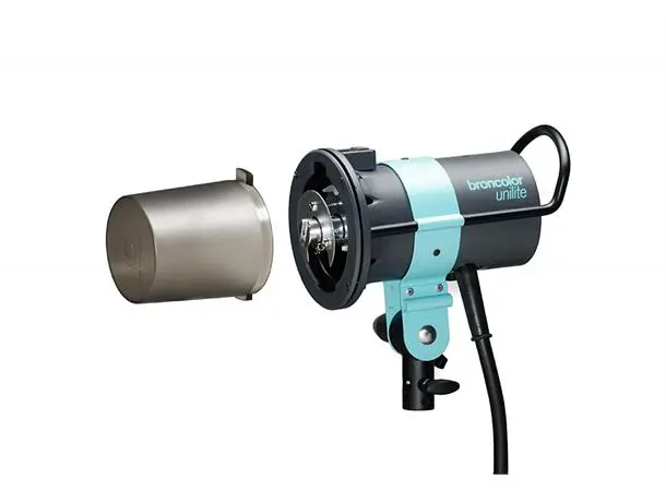 Broncolor Unilite 1600 Ws komplett aggregathode med blitsrør og besk.glass 