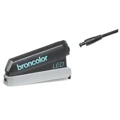 Broncolor MobiLED continuous light adapt for &#229; kj&#248;re MobiLED hode rett p&#229; lader