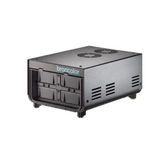 Broncolor Satos Charging Station For 4 Batteries. Til Satos 