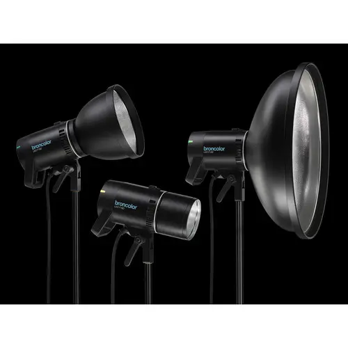 DEMO Broncolor LED F160 lampe, 160 Watt Kompakt LED-lampehode, fastlys 