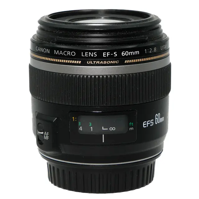 BRUKT Canon EF-S 60mm f/2.8 USM Macro Tilstand: 2 | Canon EF-S 