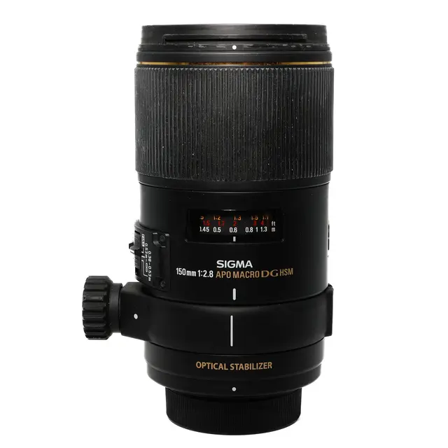 BRUKT Sigma 150mm f/2.8 APO MacroDG OS Tilstand: 4 | Nikon F (DX) 