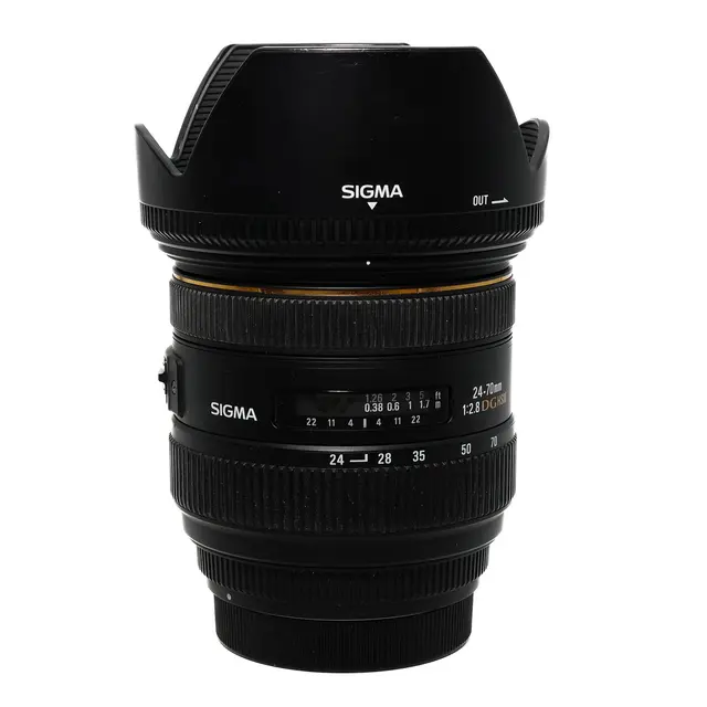 BRUKT Sigma 24-70mm f/2.8 EX DG HSM Tilstand: 3 | Canon EF 