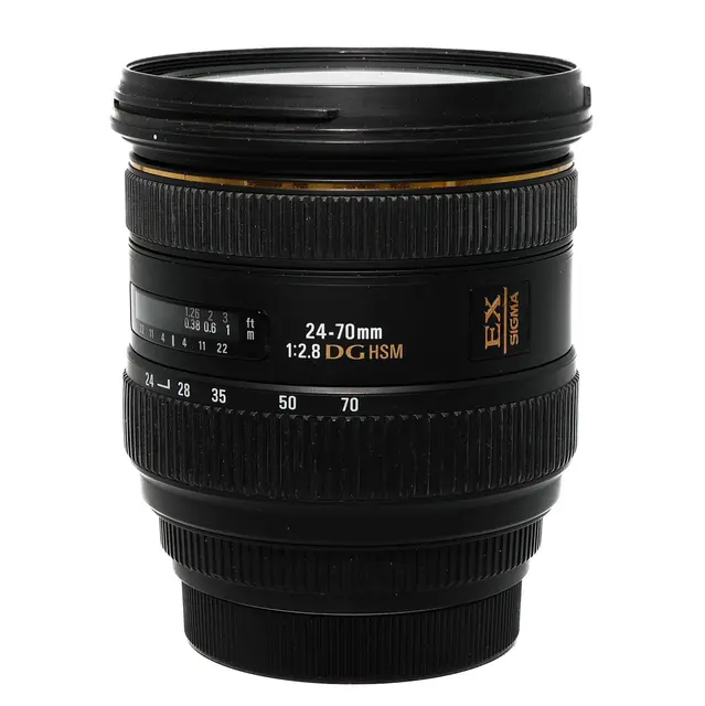 BRUKT Sigma 24-70mm f/2.8 EX DG HSM Tilstand: 3 | Canon EF 