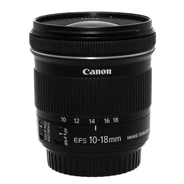 BRUKT Canon EF-S 10-18mm f/4.5-5.6IS STM Tilstand: 3 | Canon EF-S 